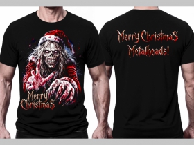 Merry Christmas Metalheads čierne p&aacute;nske tričko materi&aacute;l 100% bavlna